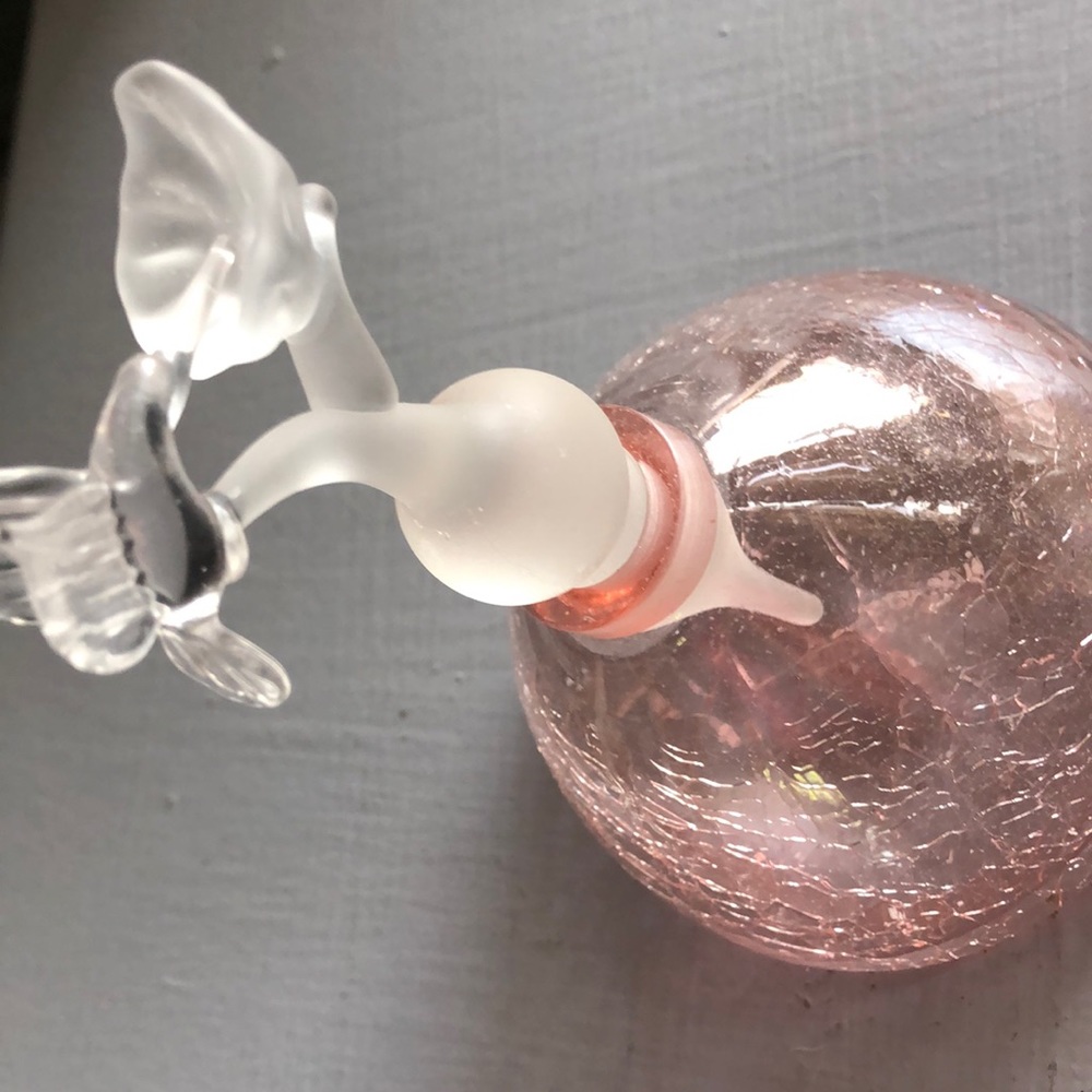 Hummingbird perfume decanter